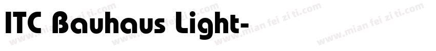 ITC Bauhaus Light字体转换